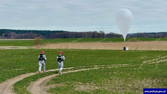 Balony z papierosami nad regionem. Policja zabezpieczyła kontrabandę