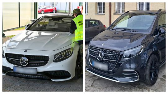 Bezledy i Gołdap: dwa warte pół miliona złotych Mercedesy odzyskane