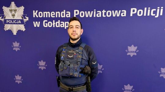 Interwencja, która ocaliła życie. Akcja policjanta z Gołdapi