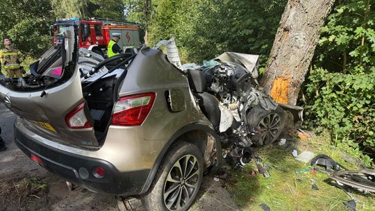 Nie żyje ojciec i niemowlę. Tragiczny wypadek pod Górowem Iławeckim