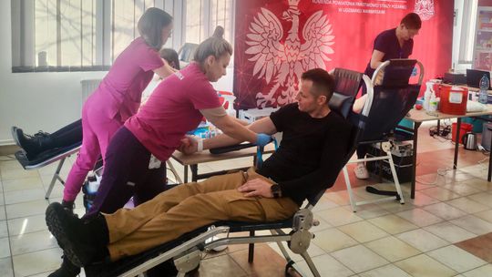 Niemal 14 litrów krwi w jeden dzień. Akcja u strażaków w Lidzbarku Warmińskim