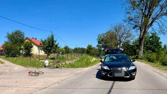 Pijany rowerzysta jechał niewłaściwą stroną drogi. Spowodował kolizję pod Mrągowem