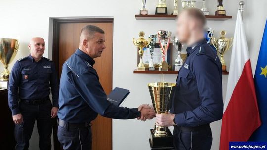 Policjant z Bartoszyc wśród najlepszych w Polsce! Zajął drugie miejsce w ogólnopolskim konkursie