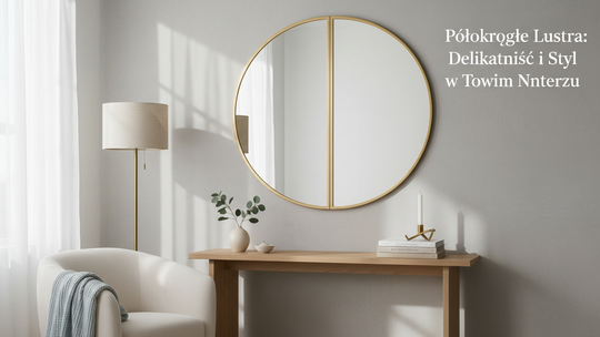 Półokrągłe Lustra: Delikatność i Styl w Twoim Wnętrzu
