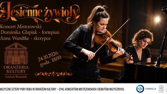 Skrzypce i fortepian w Oranżerii Kultury. „Jesienne żywioły” już 24 października