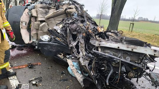 Śmiertelny wypadek na drodze z Młoteczna do Gronowa