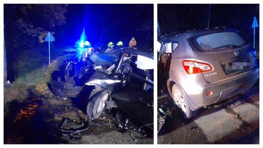 Śmiertelny wypadek w powiecie bartoszyckim. Kierowca zginął po uderzeniu w drzewo