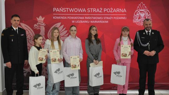 Strażacy inspirują najmłodszych. Rozdano nagrody w Lidzbarku Warmińskim