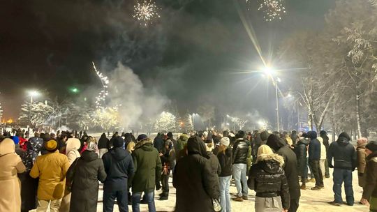 Sylwestrowa noc w Bartoszycach. Tak miasto powitało Nowy Rok