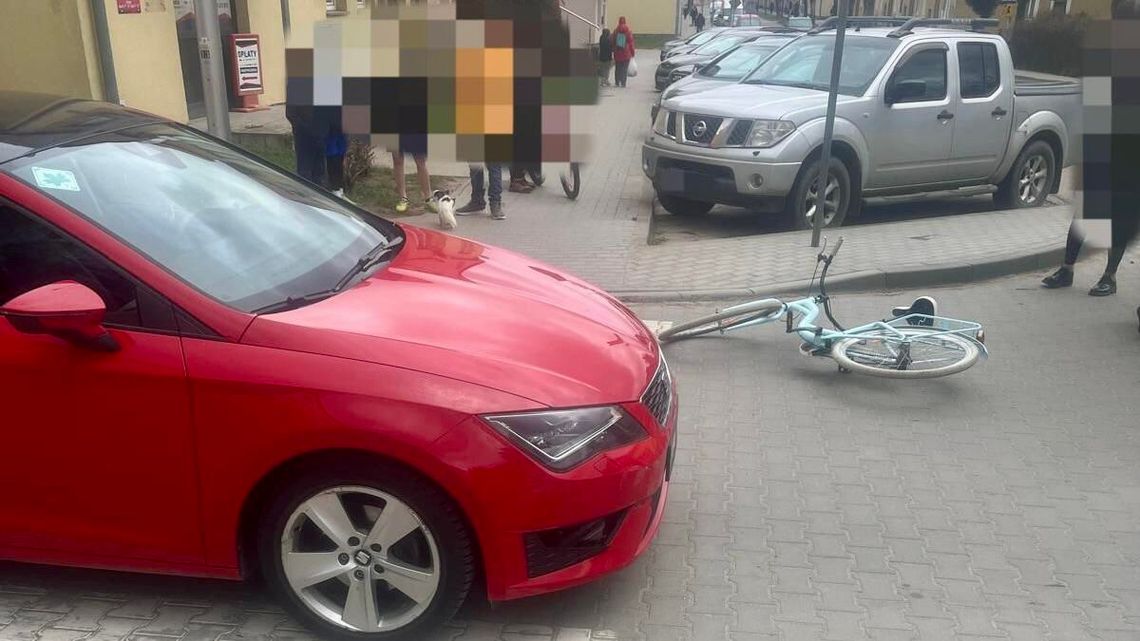 Dziecko potrącone na rowerze w Bartoszycach. Policjanci wyjaśniają okoliczności zdarzenia