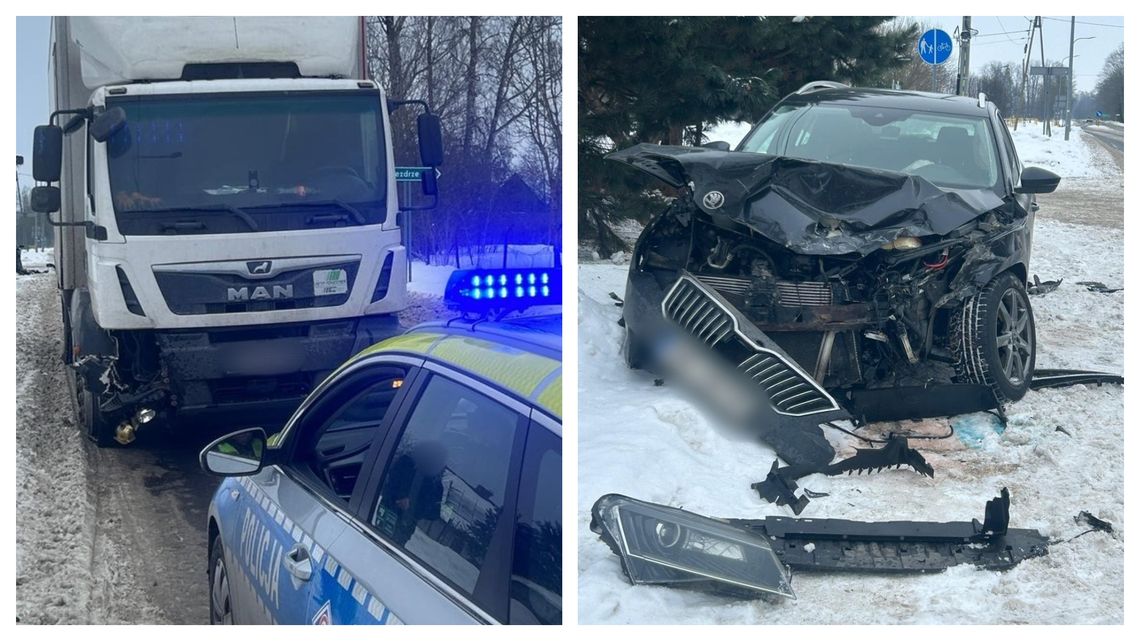 Kolizja w Budrach: nieustąpienie pierwszeństwa zakończone mandatem