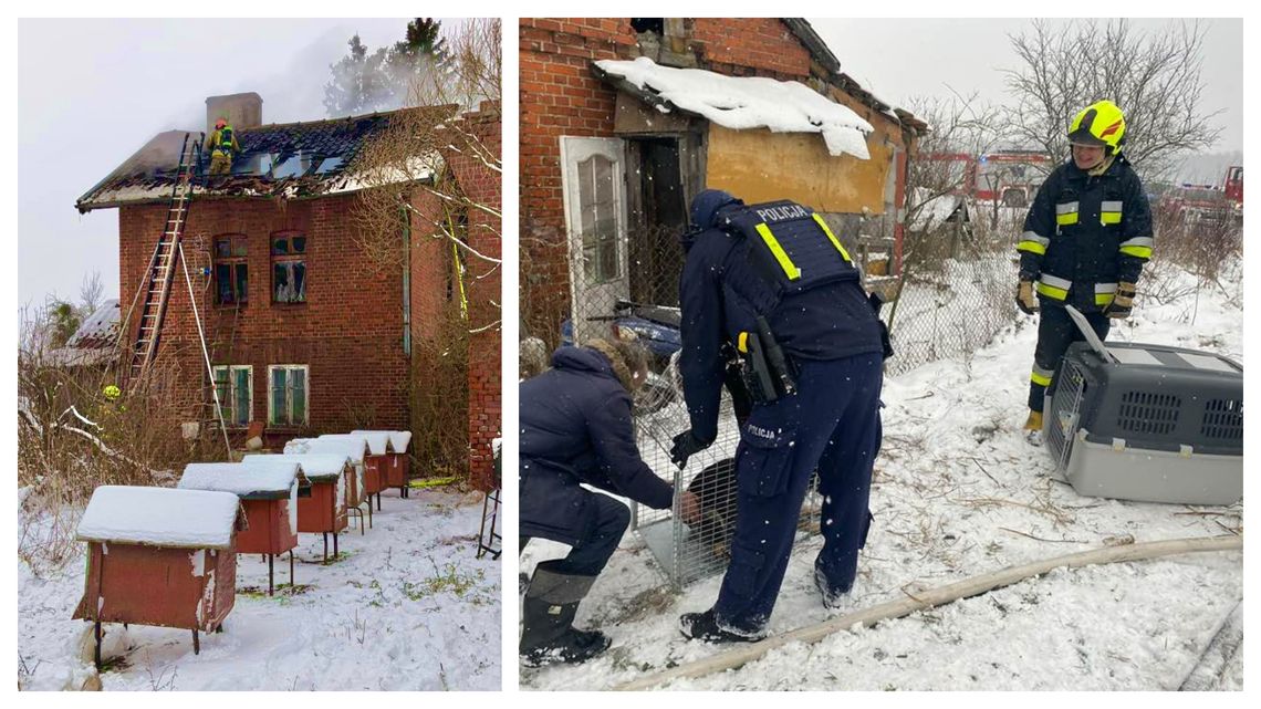 Pożar w Tromitach. Budynek nie nadaje się do zamieszkania