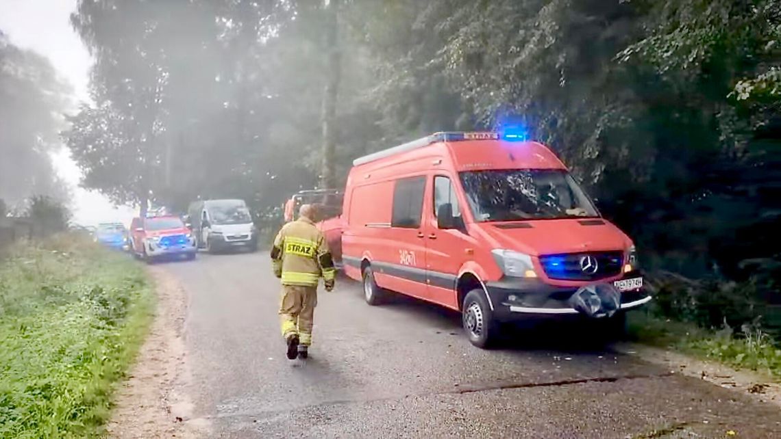 Śmiertelny wypadek w Lejławkach Małych. Audi wypadło z drogi i wjechało do zbiornika wodnego Śmiertelny wypadek w Lejławkach Małych. Audi wypadło z drogi i wjechało do zbiornika wodnego