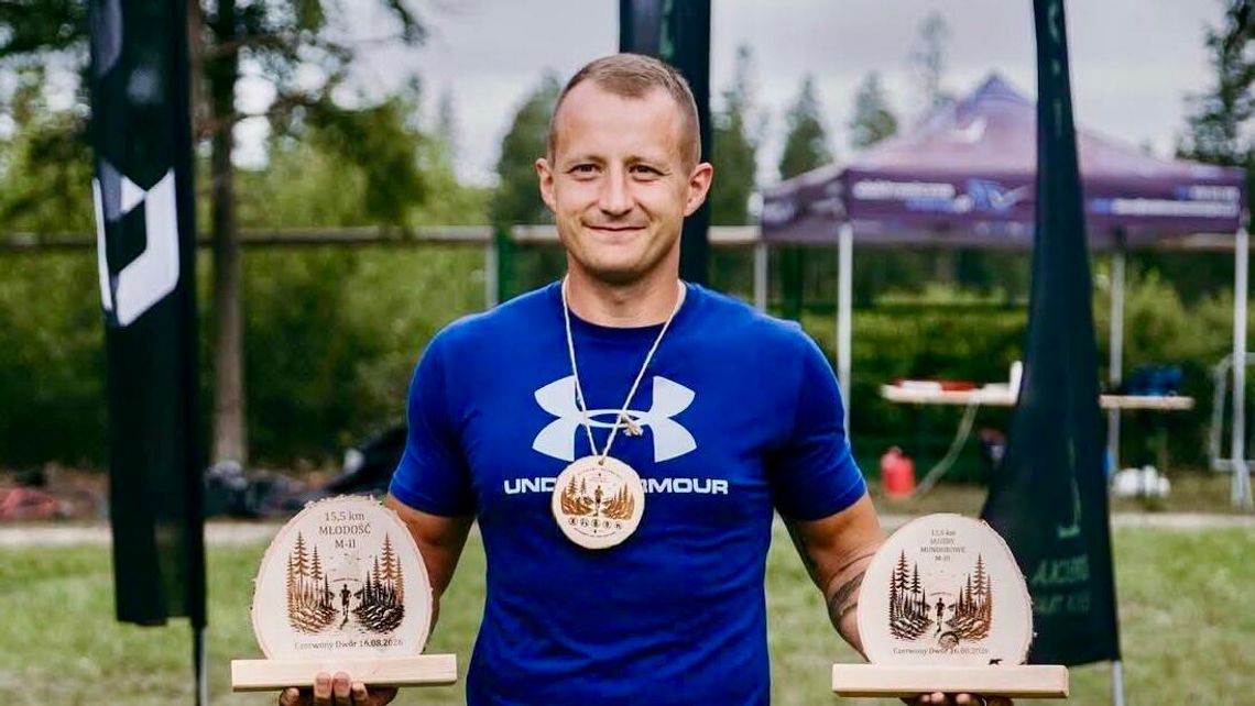 Strażak z Olecka dwa razy na podium. Świetny start w Puszczy Boreckiej