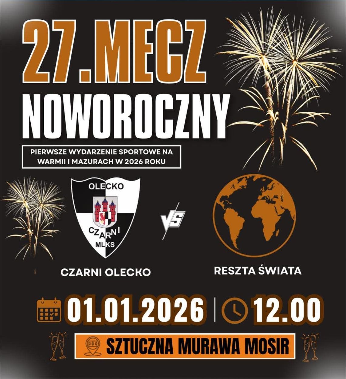 OLECKO. Mecz Noworoczny