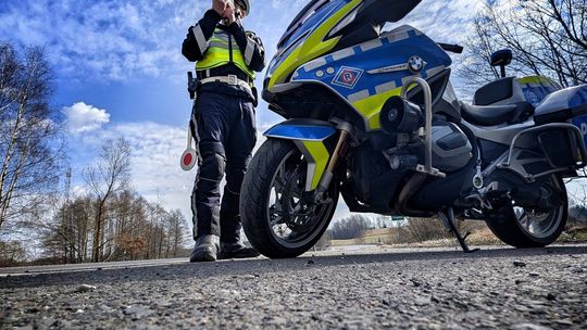 Policjanci na motocyklach