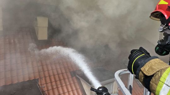 Pożar w jednostce wojskowej