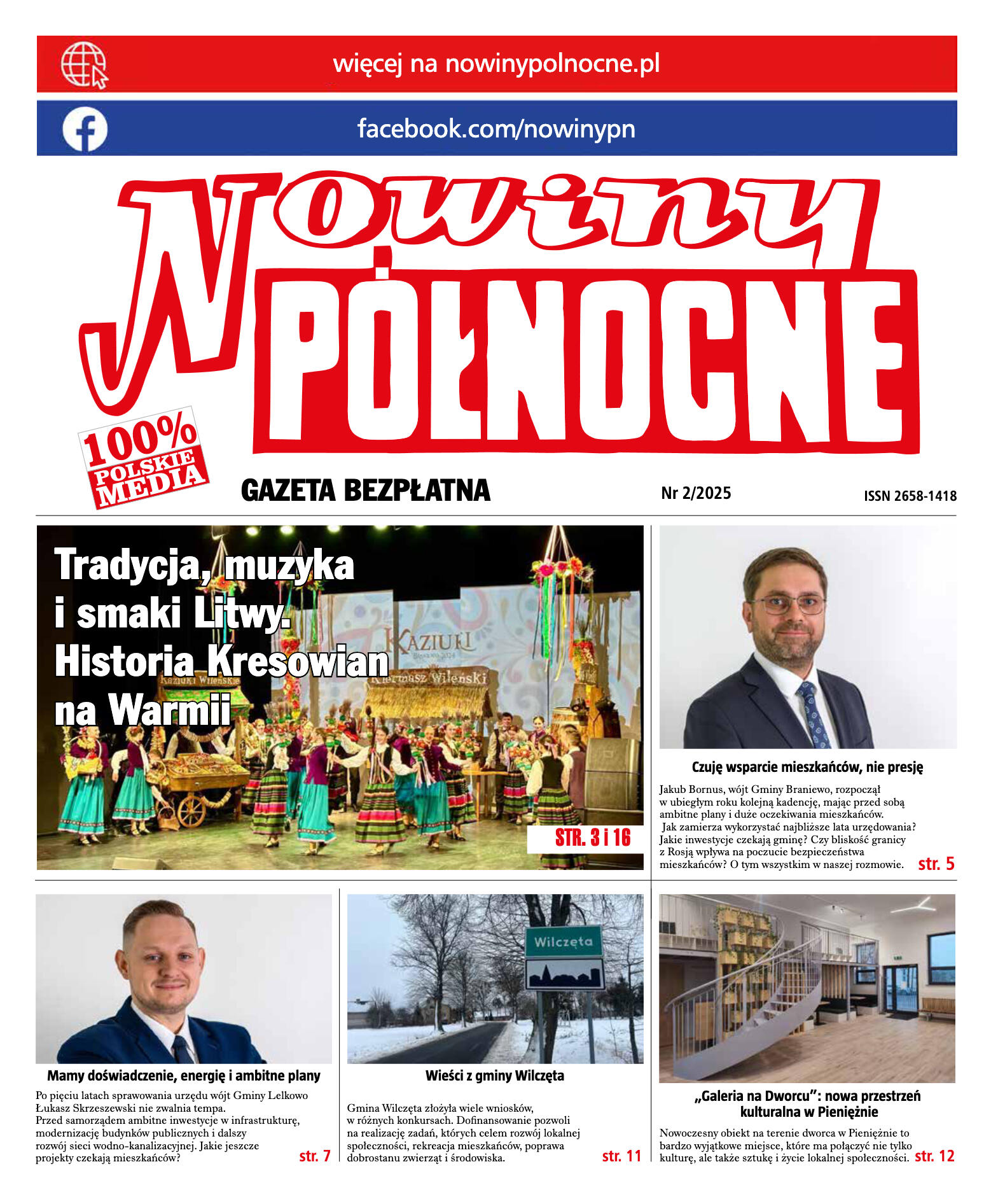 Nowiny Północne, 2025/02 - strona 1