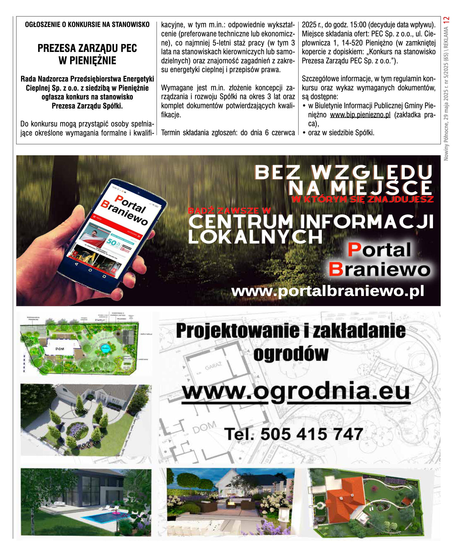 Nowiny Północne, maj 2025 - strona 12