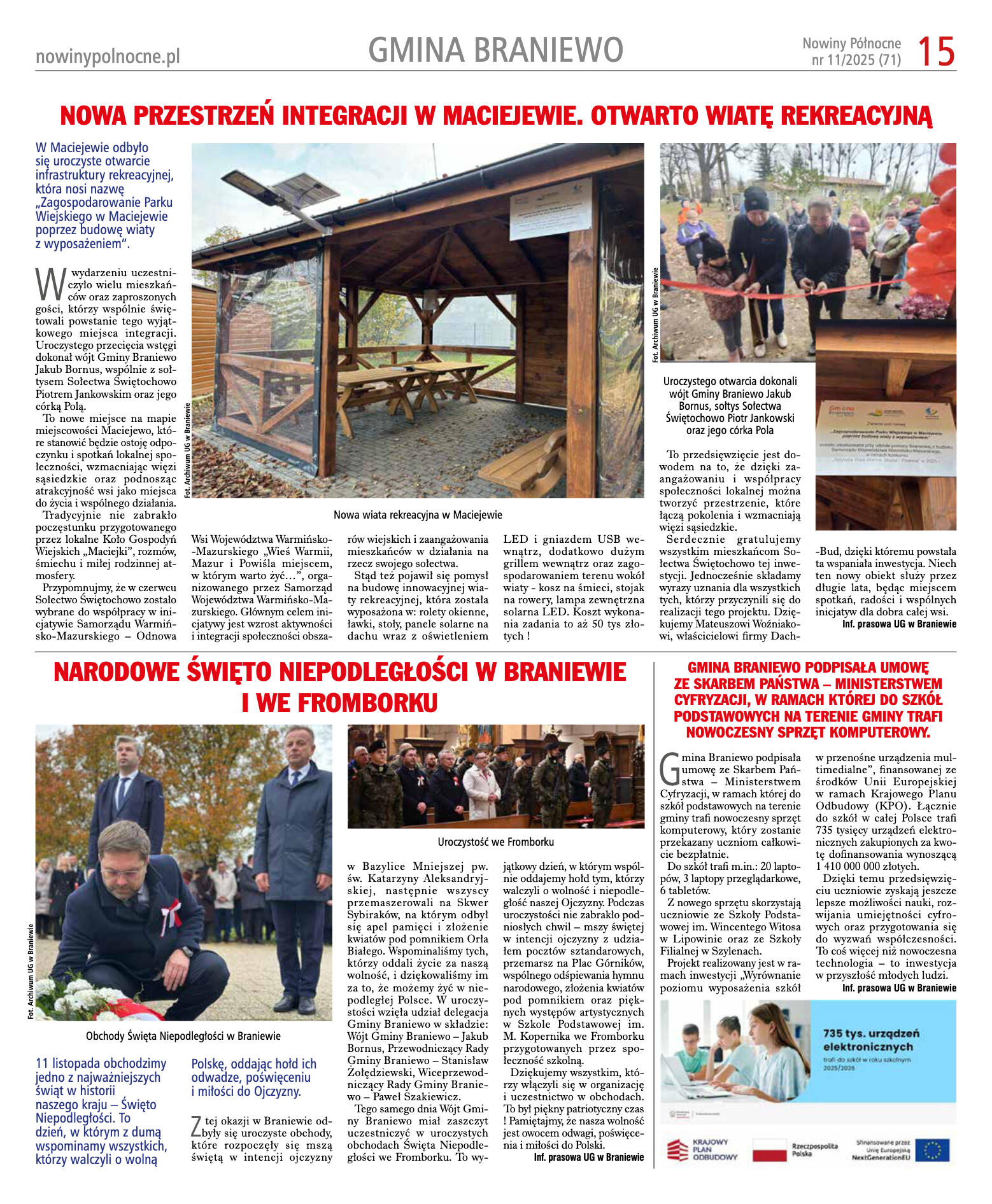 Nowiny Północne, listopad 2025 - strona 15
