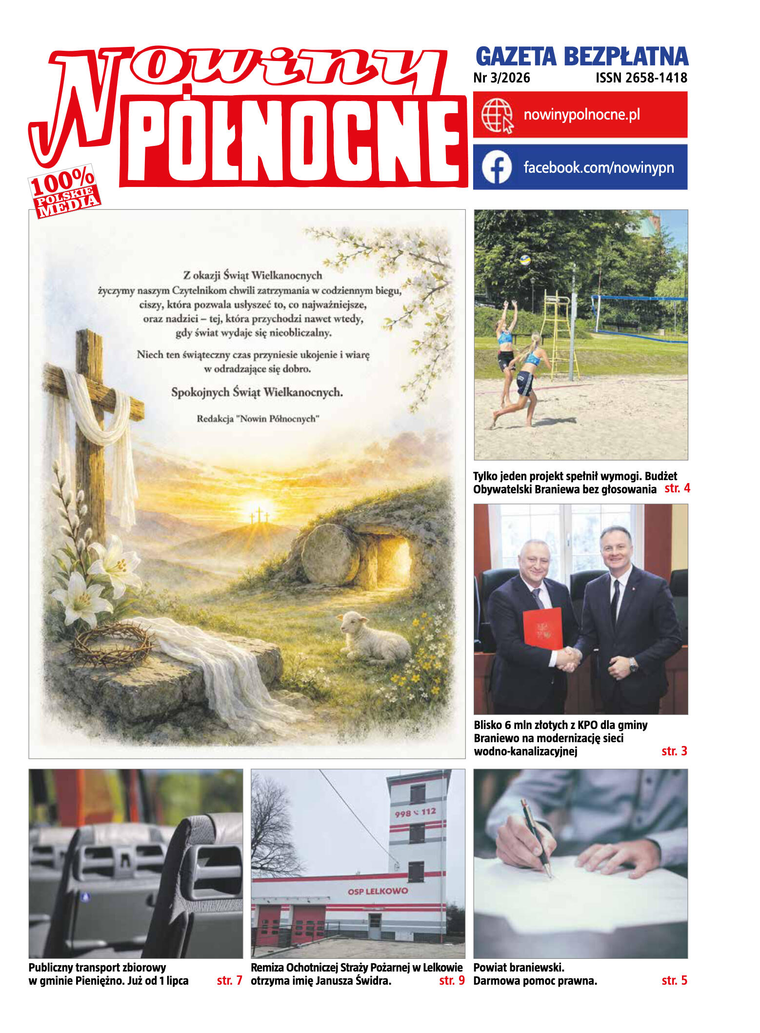 Nowiny Północne, marzec 2026 - strona 1
