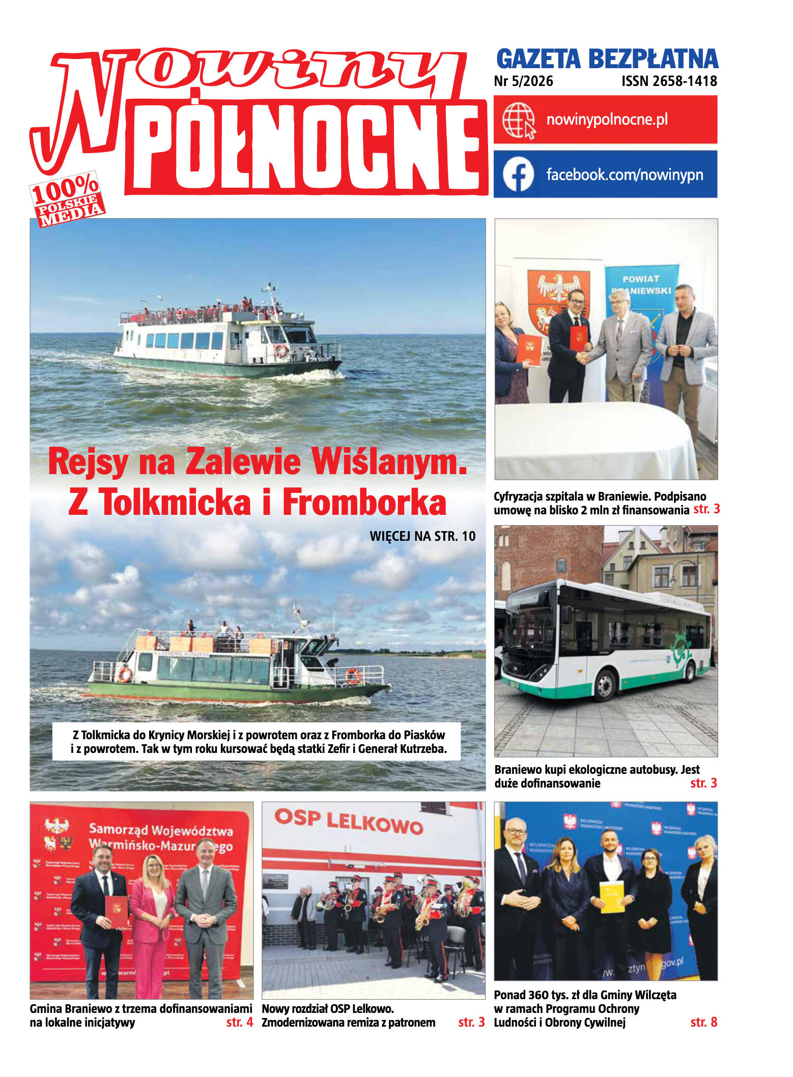 Nowiny Północne, maj 2026 - strona 1