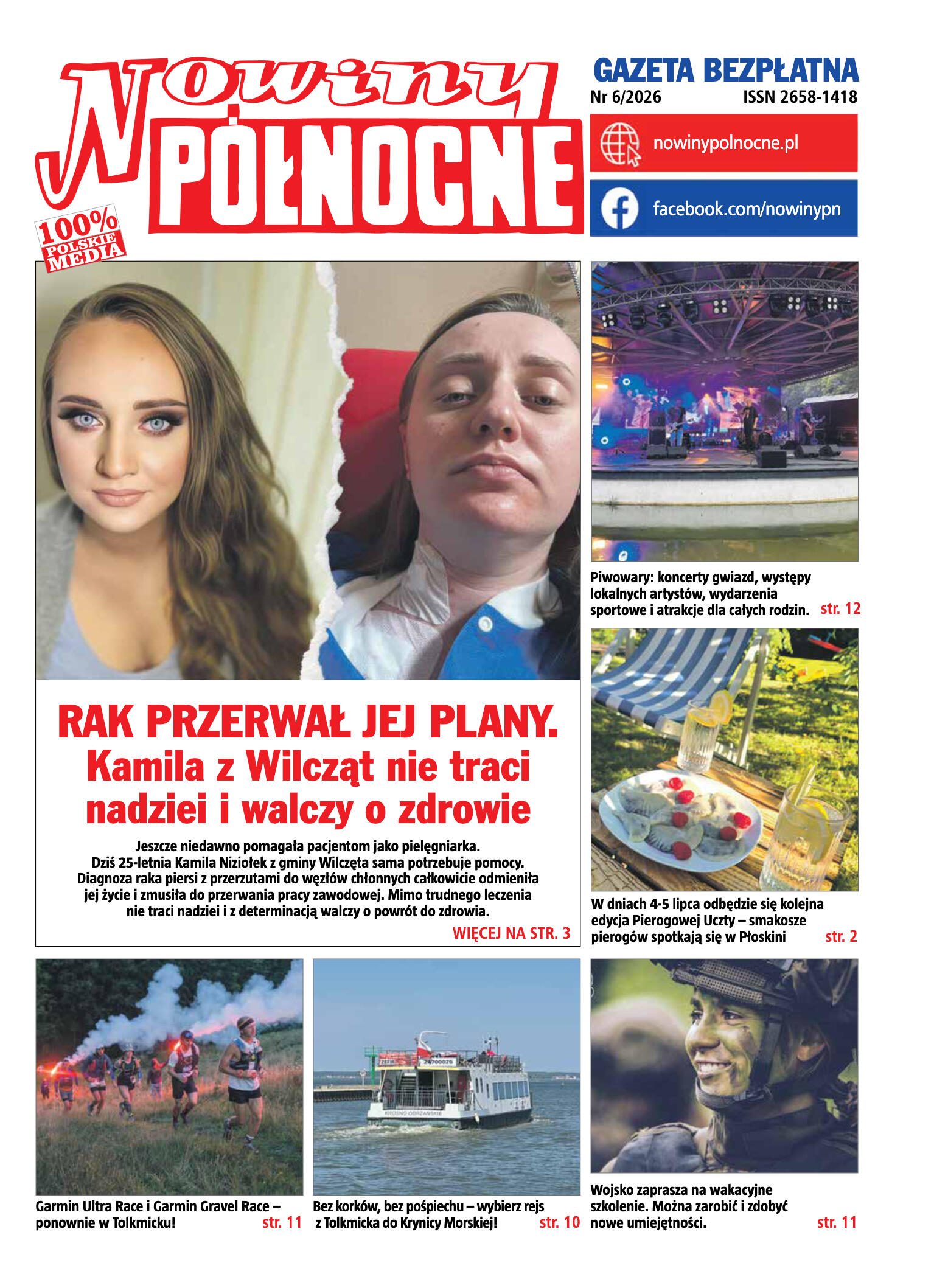 Nowiny Północne, czerwiec 2026 - strona 1