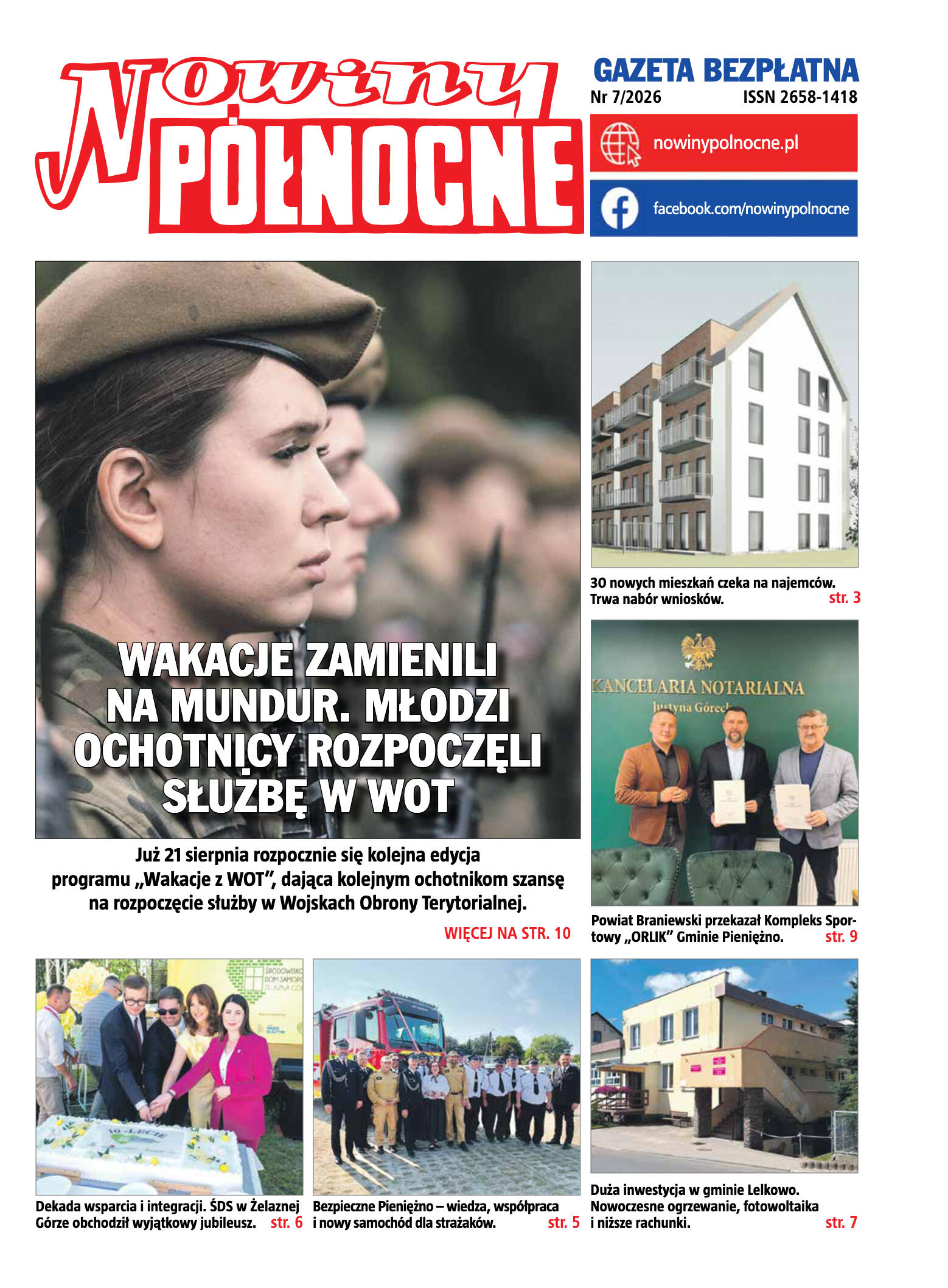 Nowiny Północne, lipiec 2026 - strona 1