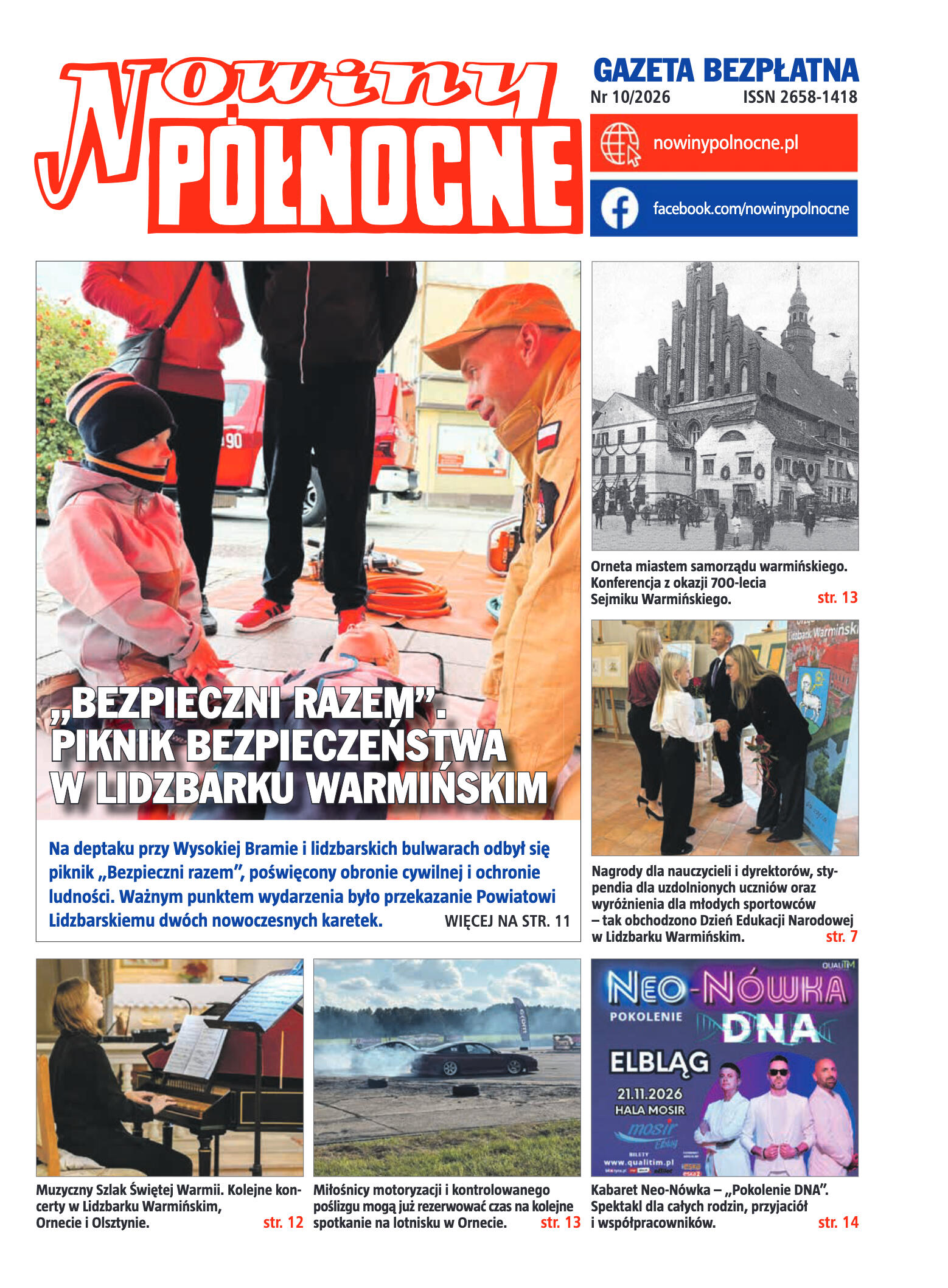 Nowiny Północne, październik 2026 - strona 1